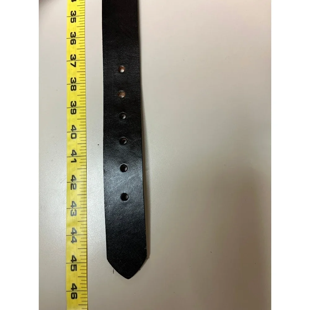 N/A black leather